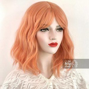 Ashy Red Wavy Wig with Bangs | Mothers Day Gift | Cadie
